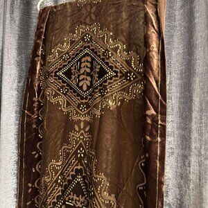 Beautiful brown velvet scarf